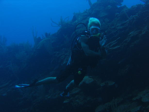Diving into a finger canyon...